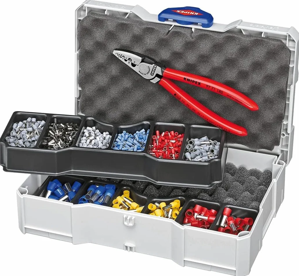 KNIPEX Artykuły do zagniatania do tulejek kablowych 265 mm, 97 90 06