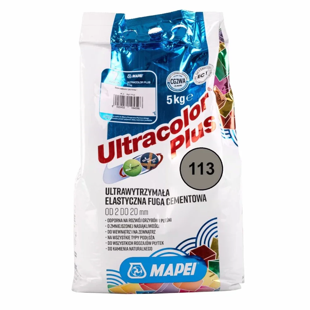 Fuga cementowa MAPEI ULTRACOLOR PLUS 5kg 113 szary