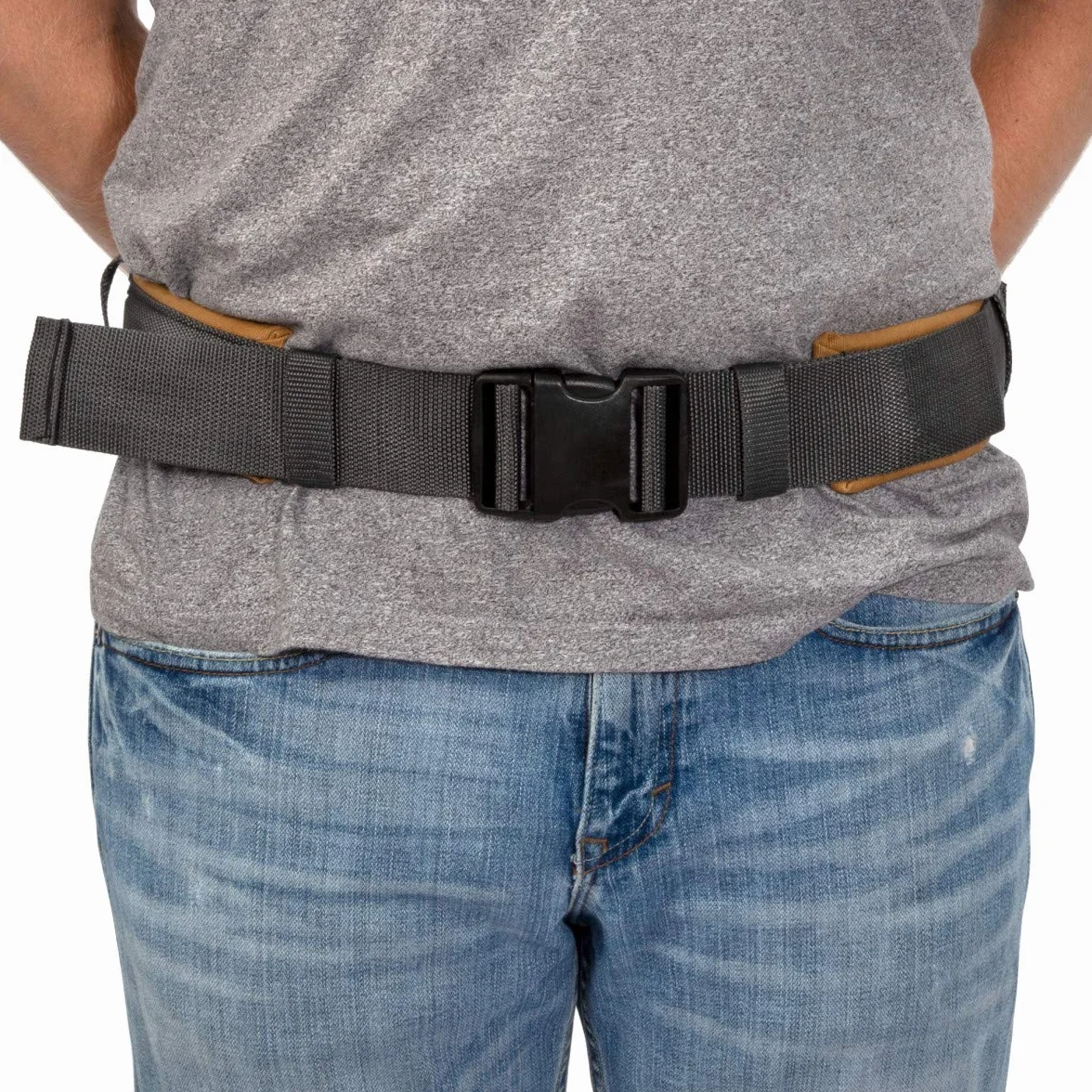 Dickies Wytrzymały wyściełany pasek roboczy dla wykonawców, klamra szybkiego zwalniania, regulowana, szerokość 7 cm, pomieści większość woreczków na pasek narzędziowy, szary/jasnobrązowy