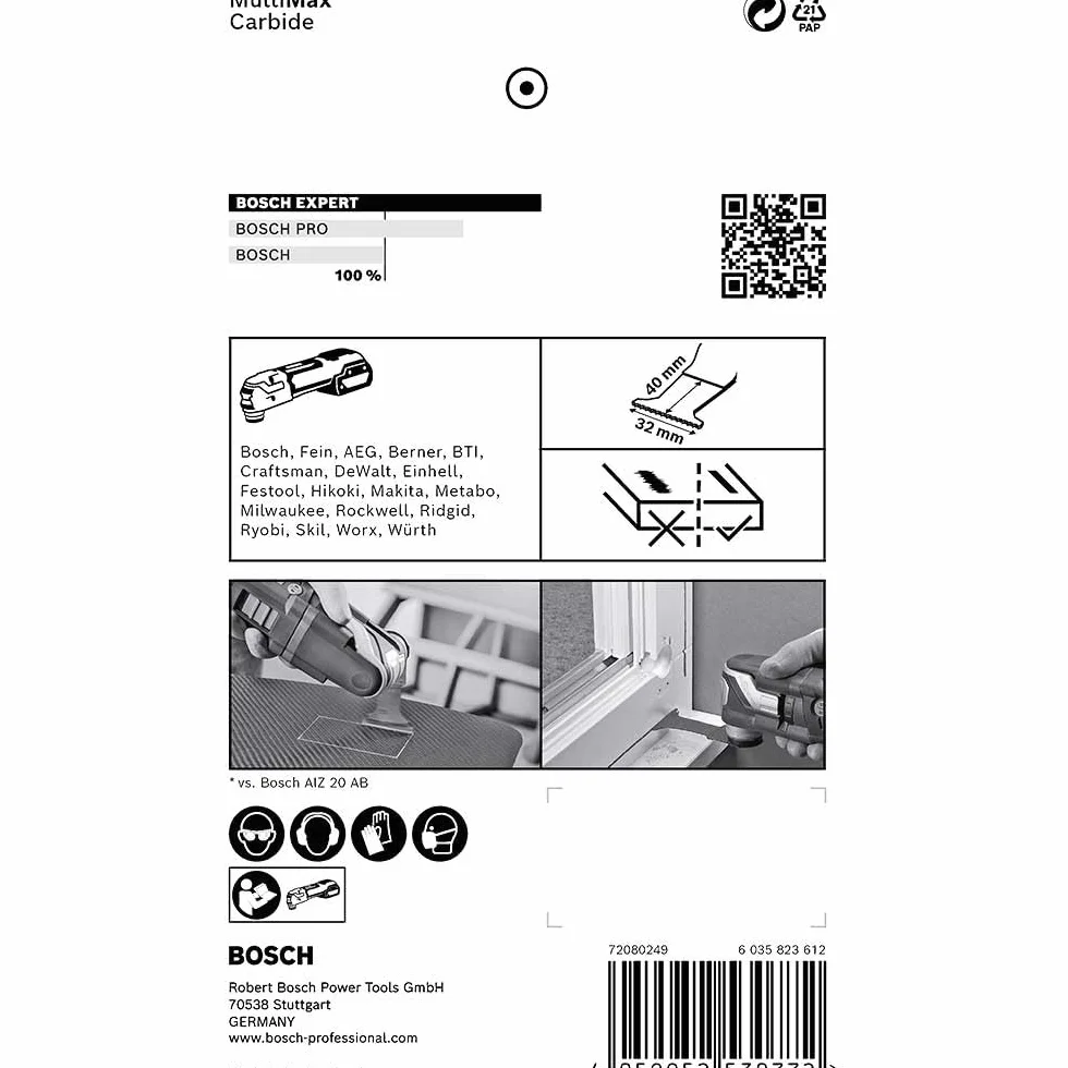 Bosch Expert MultiMax AIZ 32 APIT arkusz do narzędzi wielofunkcyjnych, 32 mm, 5 szt