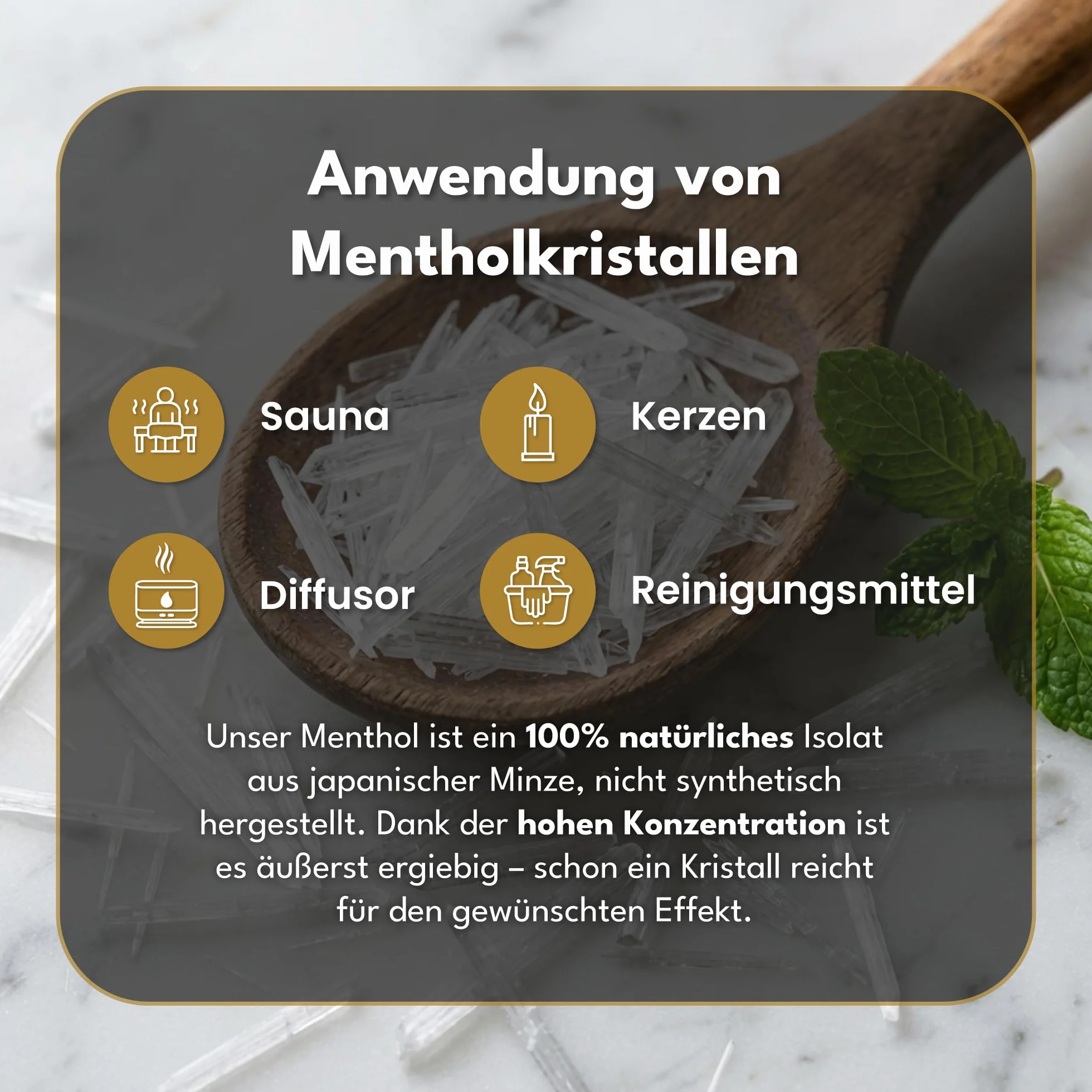 Mentol Krystaliczny do Sauny Inhalacji Kryształki Mentolowe 100% Naturane