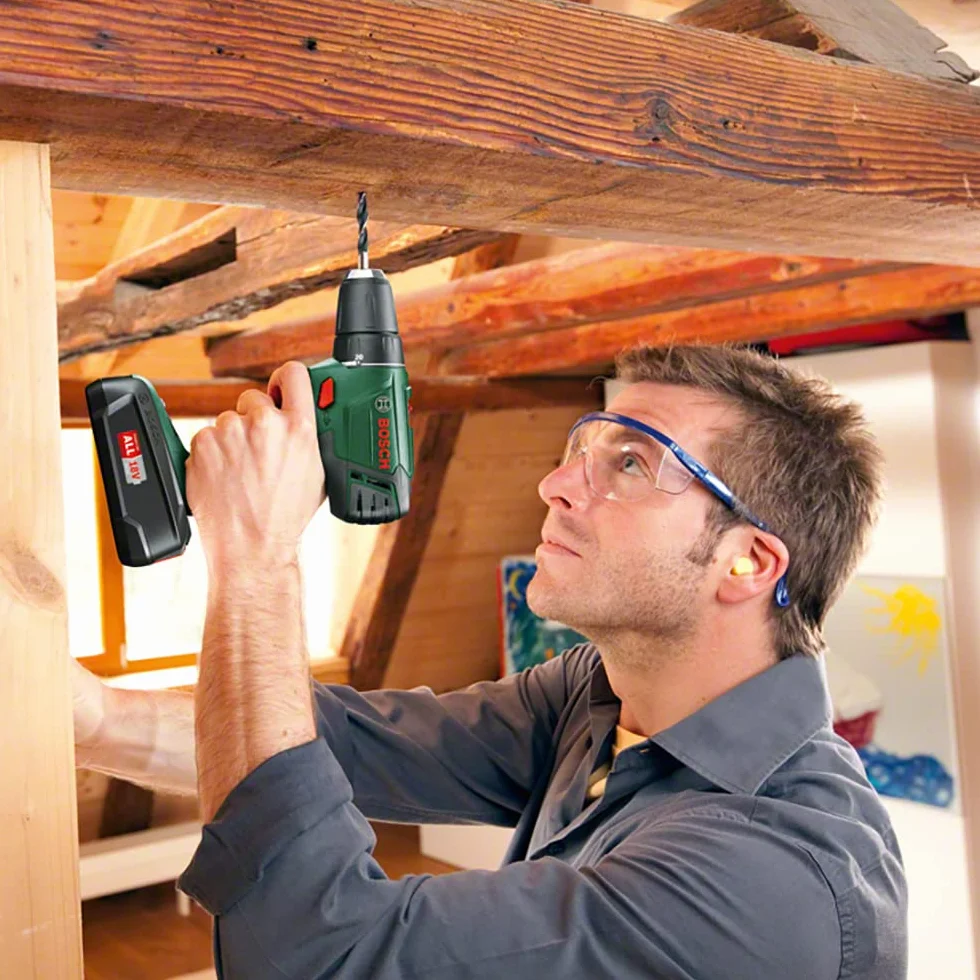 Bosch Home and Garden Akku Bohrschrauber PSR 1800 Li-2 (2 Akkus, 18 V, 241-teiliges Zubehörset, w Systembox)