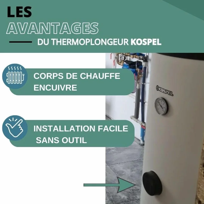 Opór elektryczny z termostatem 2 kW - 230V