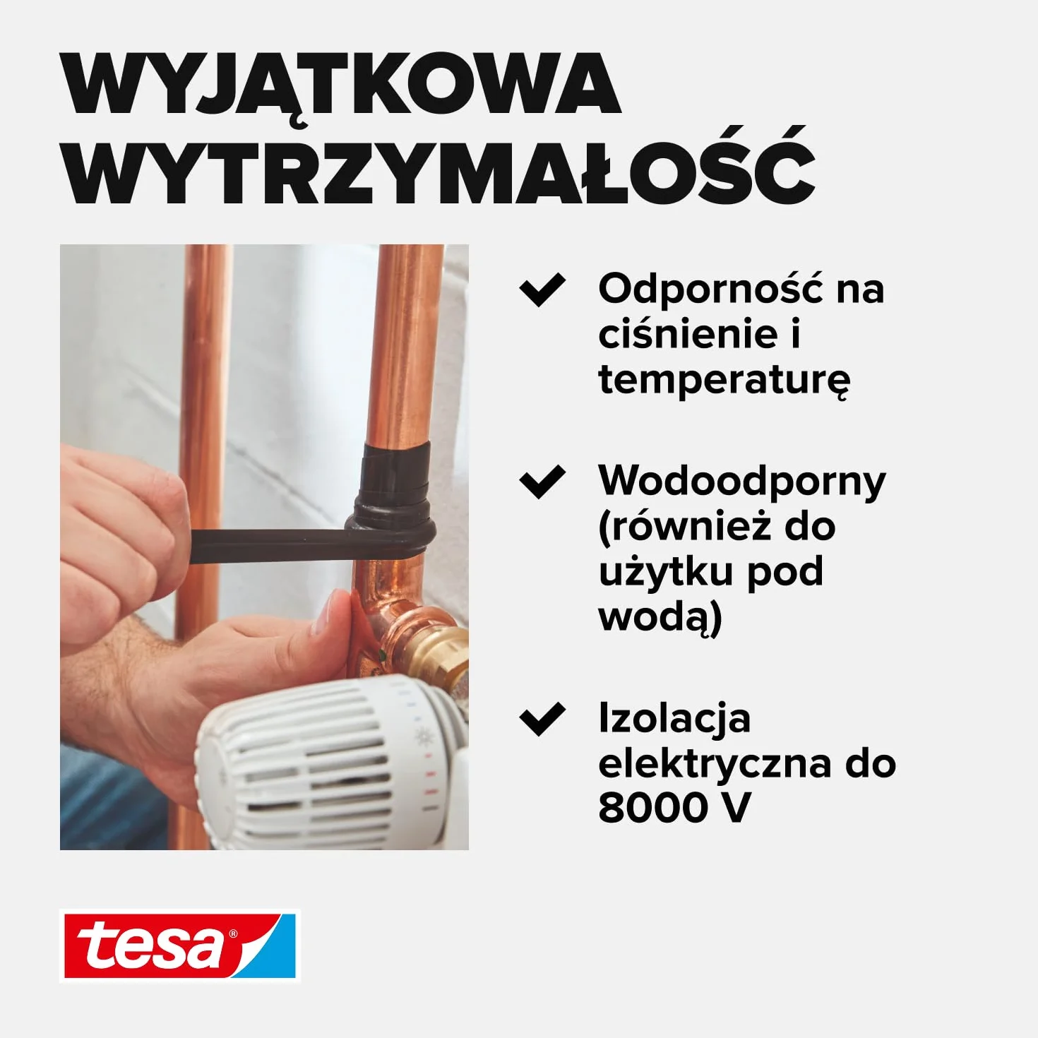 Tesa 56064-00003-00 Taśma Uszczelniająca, Przeźroczysty, 2.5m x 19mm