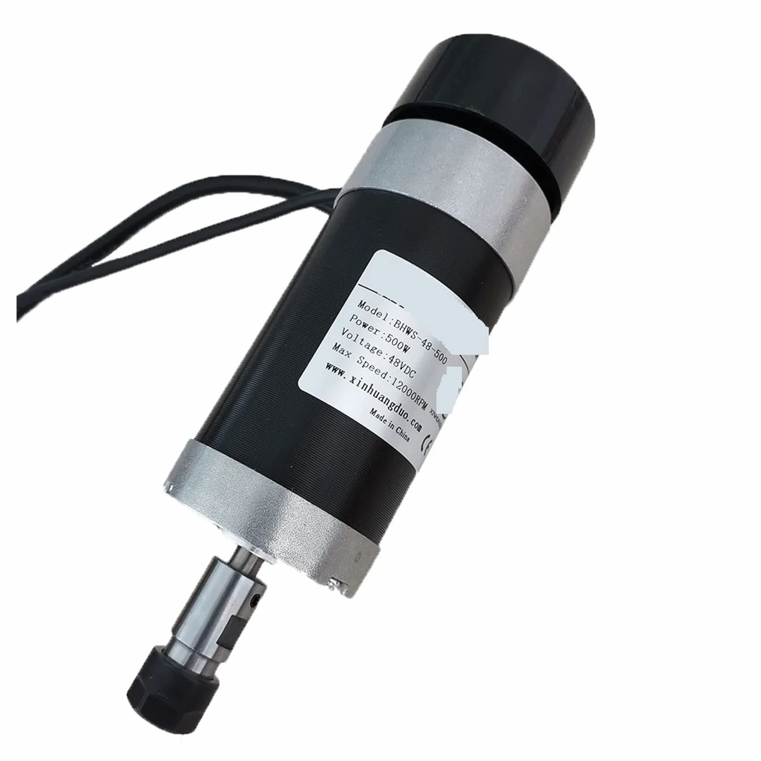 Silnik wrzeciona, 500 W wysokim prędkości bezszczotkowania silnik przełączający zasilacz silnika Silnik Silnik 5 5 5 mm Wspornik zacisków ER11 Collet Chuck(Spindke Kit 1)