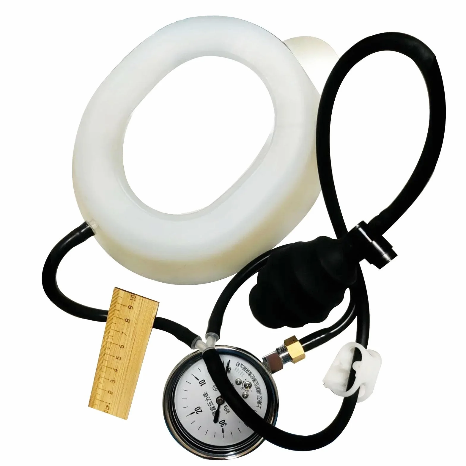 Pectus Vacuum Bell - Pectus Excavatum Orteza Brace, Depresja Sternal Support dla zapadniętej klatki piersiowej, fizycznej korekcji piersi, z instrukcją obsługi (12,1-16 cm)