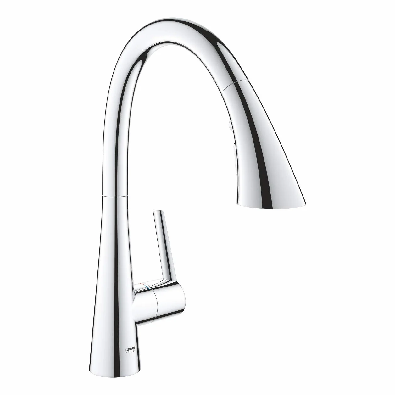 Grohe Zedra jednouchwytowa bateria umywalkowa, DN15, natrysk z 3 strumieniami, Kolor: Chrom - 32294002