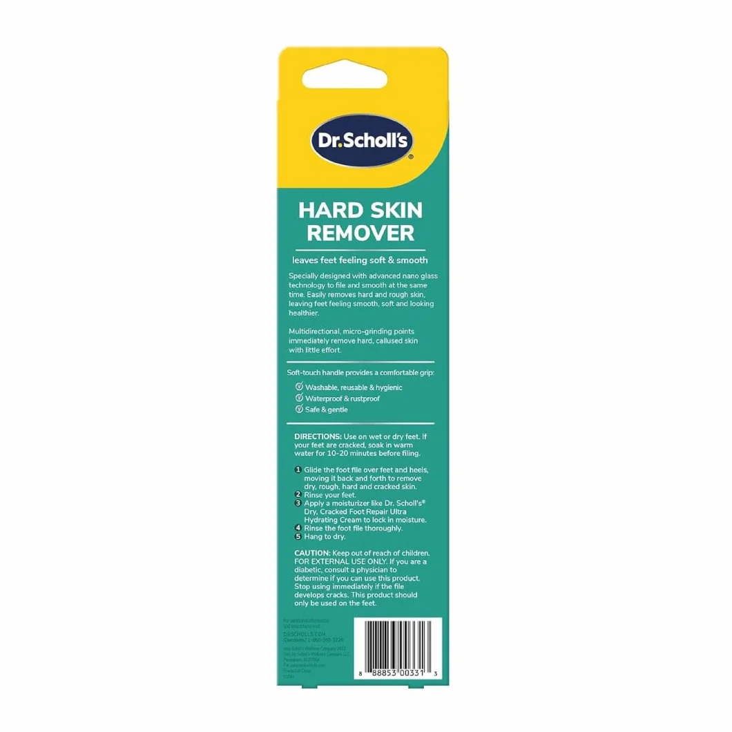 Dr. Scholl's Nano szklany pilnik do stóp środek do usuwania twardej skóry