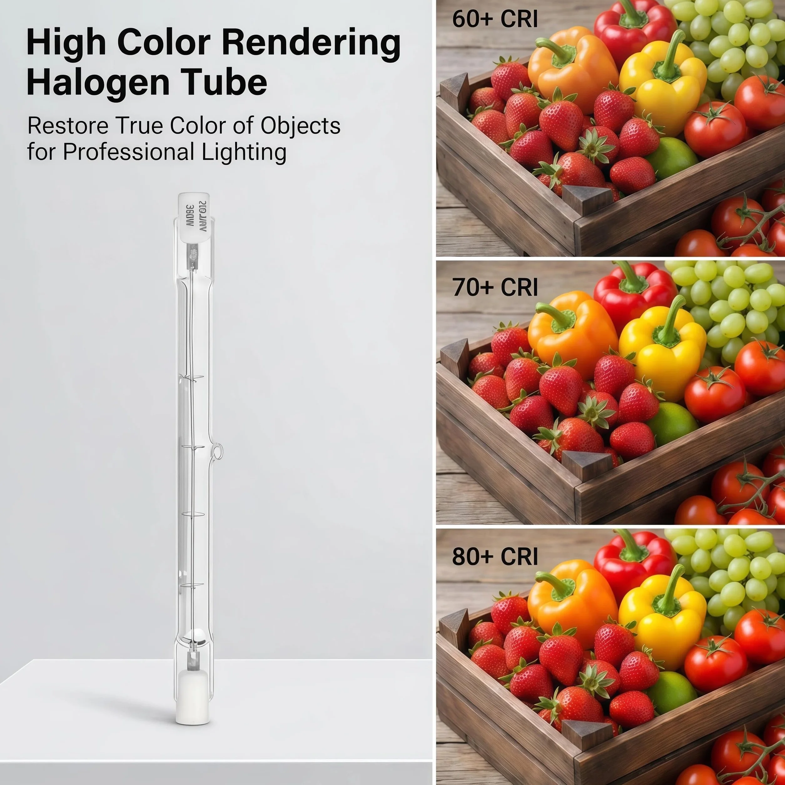 R7s lampa halogenowa 189 mm ściemnialna 1500 W typ J Lampa halogenowa 8 szt | Ciepła biel 2800K, 220-240V, specjalna podwójna żarówka do projektora budowlanego, piekarnika, sceny i studia, wysoki CRI