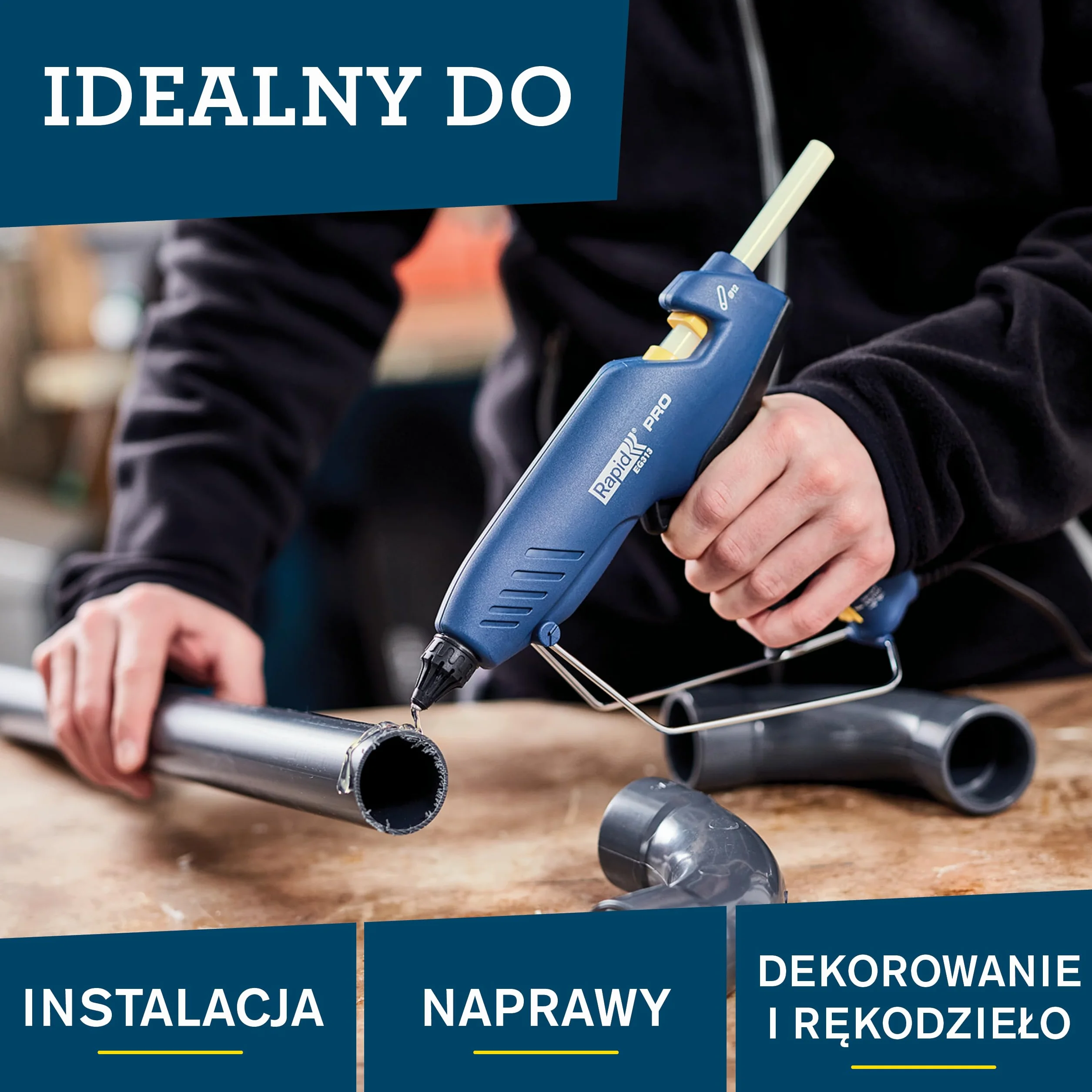 Rapid Eco-T Wkłady Klejowe, Przezroczysty, 50 Sztuk