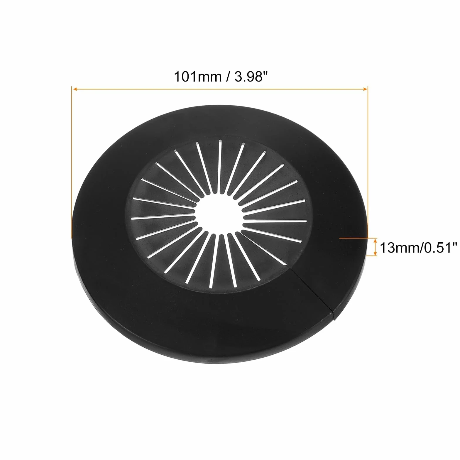TOP-VIGOR 2 szt. 30 mm – 55 mm dekoracja osłony rura, rozety z tworzywa sztucznego PP, do wodnej rury