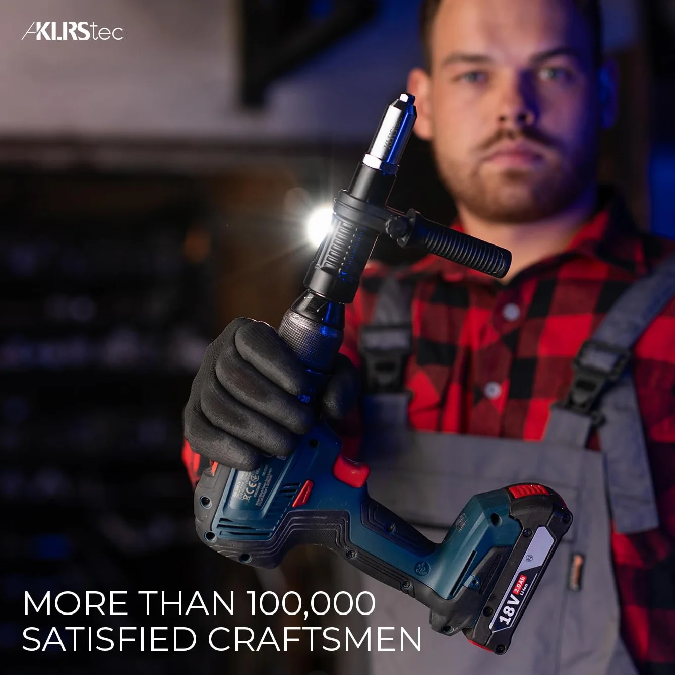 KLRStec® Adapter do ściągaczy nitownic – nakładka do nitownic do wkrętarki akumulatorowej i wiertarki