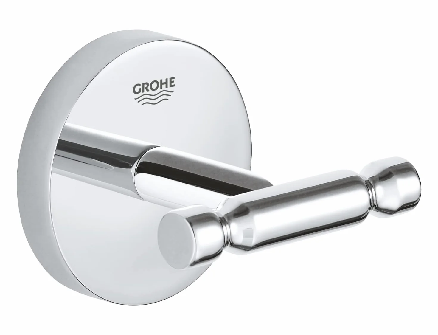 Grohe Start Cosmopolitan QuickFix 41168000 wieszak łazienkowy, chromowany, do przyklejenia (QuickGlue A1) lub wkręcania, 41168000