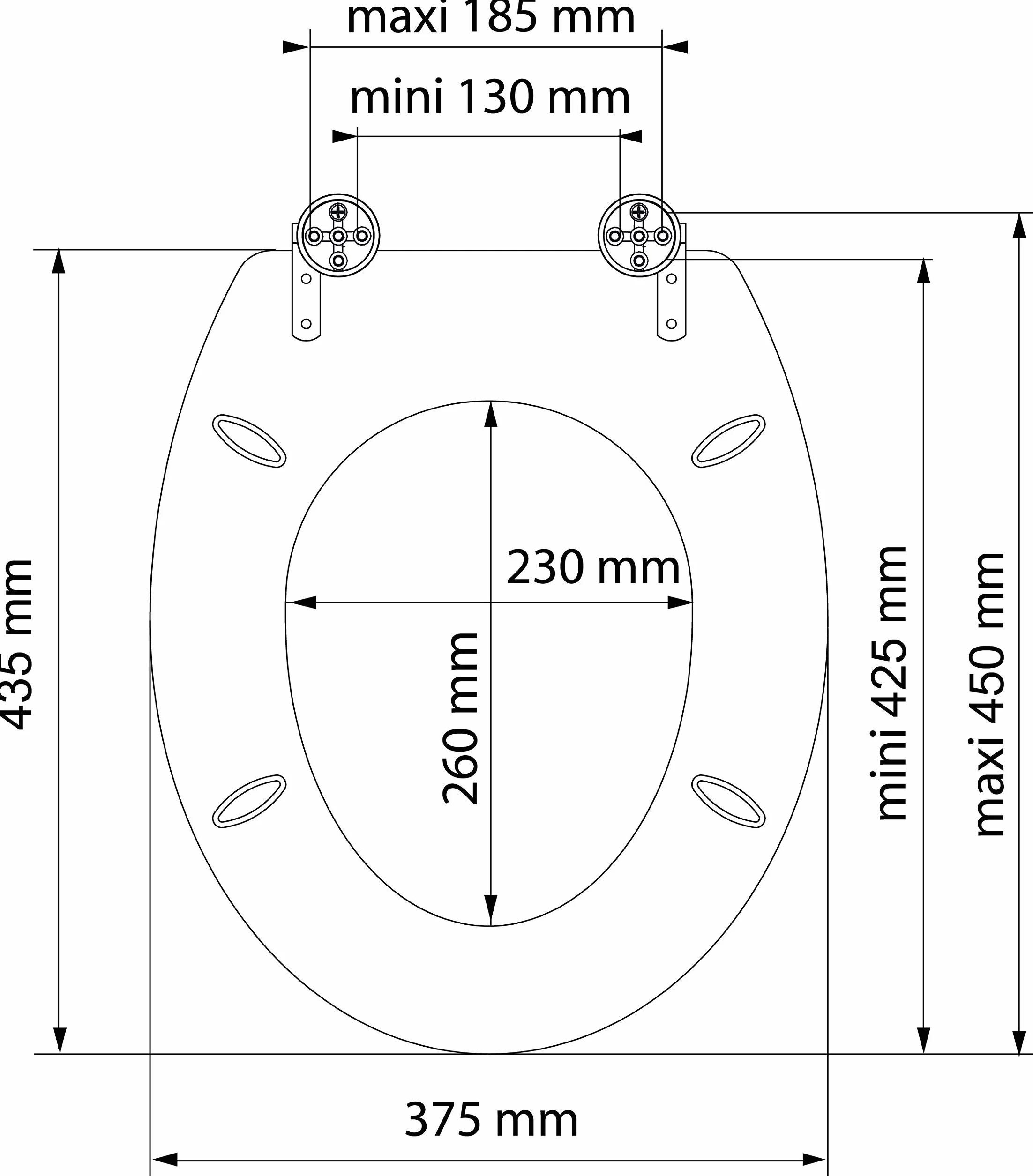 SCHÜTTE Deska sedesowa MDF (ciemne drewno)