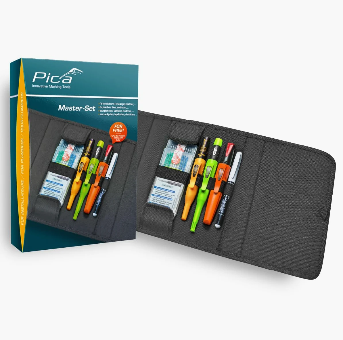 Zestaw do znakowania, Markery, Ołówek, Wkłady Master-Set Pica 55020