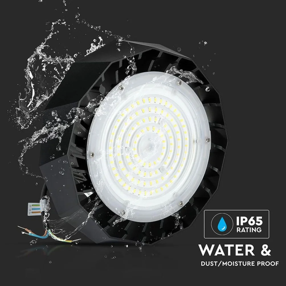 LEDLUX FE56100N reflektor LED dzwonek przemysłowy UFO 100W 4000k 90 stopni 120 lm/W IP65 ściemnialny 1-10 V Smd Chip Samsung 5 lat SKU-583
