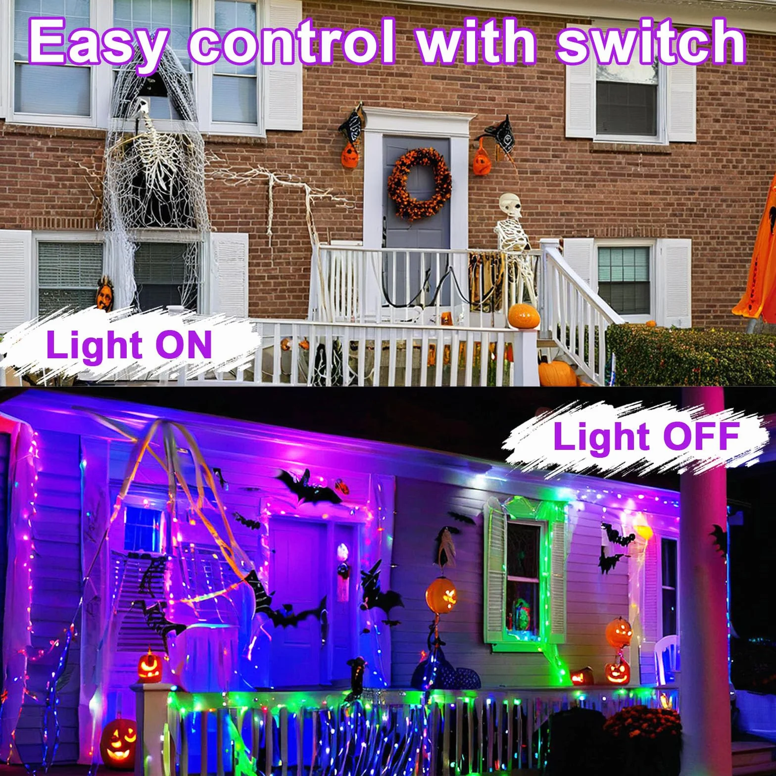 2 sztuki 100 W czarne światło LED, IP66, wodoodporna lampa UV UV, czarne światło ultrafioletowe z przełącznikiem na Halloween, dyskotekę, malowanie ciała, neon, DJ, czarne światło imprezowe
