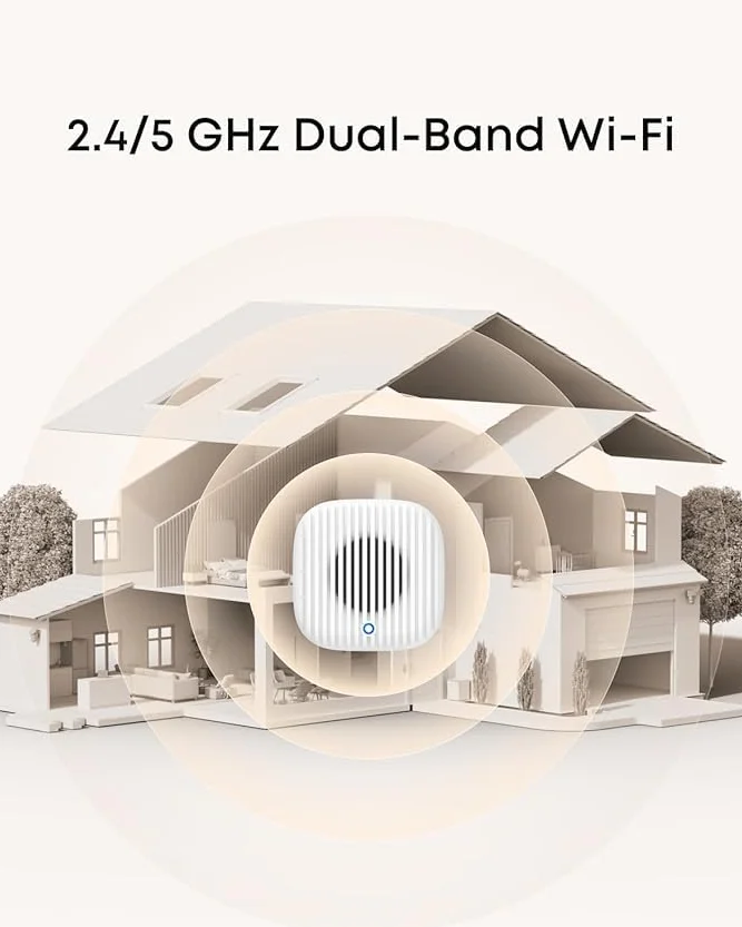 eufy Chime 2 dodatkowy dzwonek, 10 fabrycznie zainstalowanych melodii, dwuzakresowe Wi-Fi (2 | 4/5 GHz), łatwa konfiguracja, automatyczne parowanie Bluetooth, regulowana głośność do 80 dB