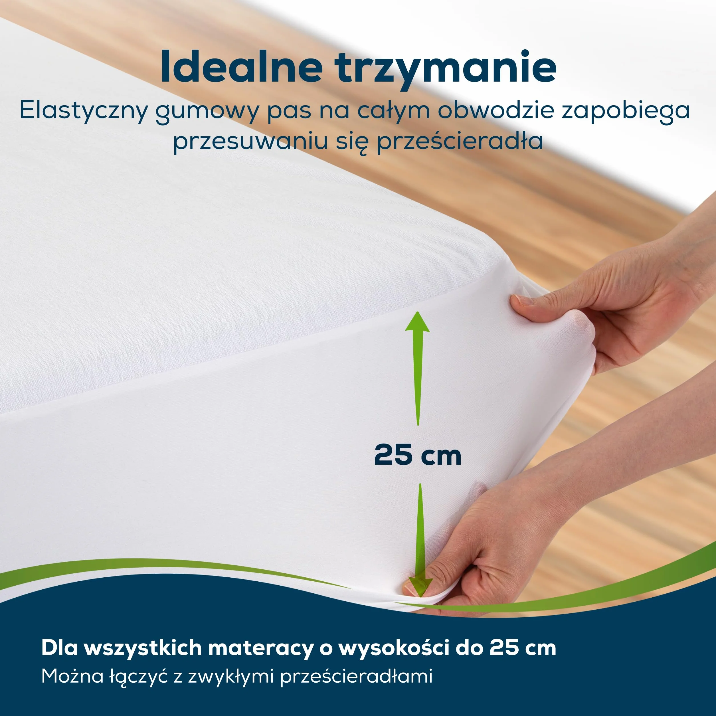 Sensalou Prześcieradło z gumką 50 x 90 cm – miękkie prześcieradło frotte dla niemowląt i małych dzieci – poszewka ochronna na materac z blokadą wilgoci – nadaje się do prania w temperaturze 95°C