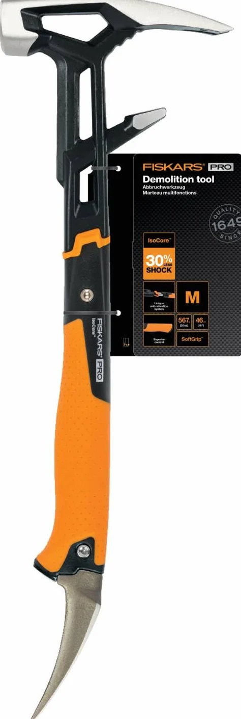 Fiskars Narzędzie do wyburzania IsoCore M, 46,2 cm, 1,38 kg, Czarny/Pomarańczowy