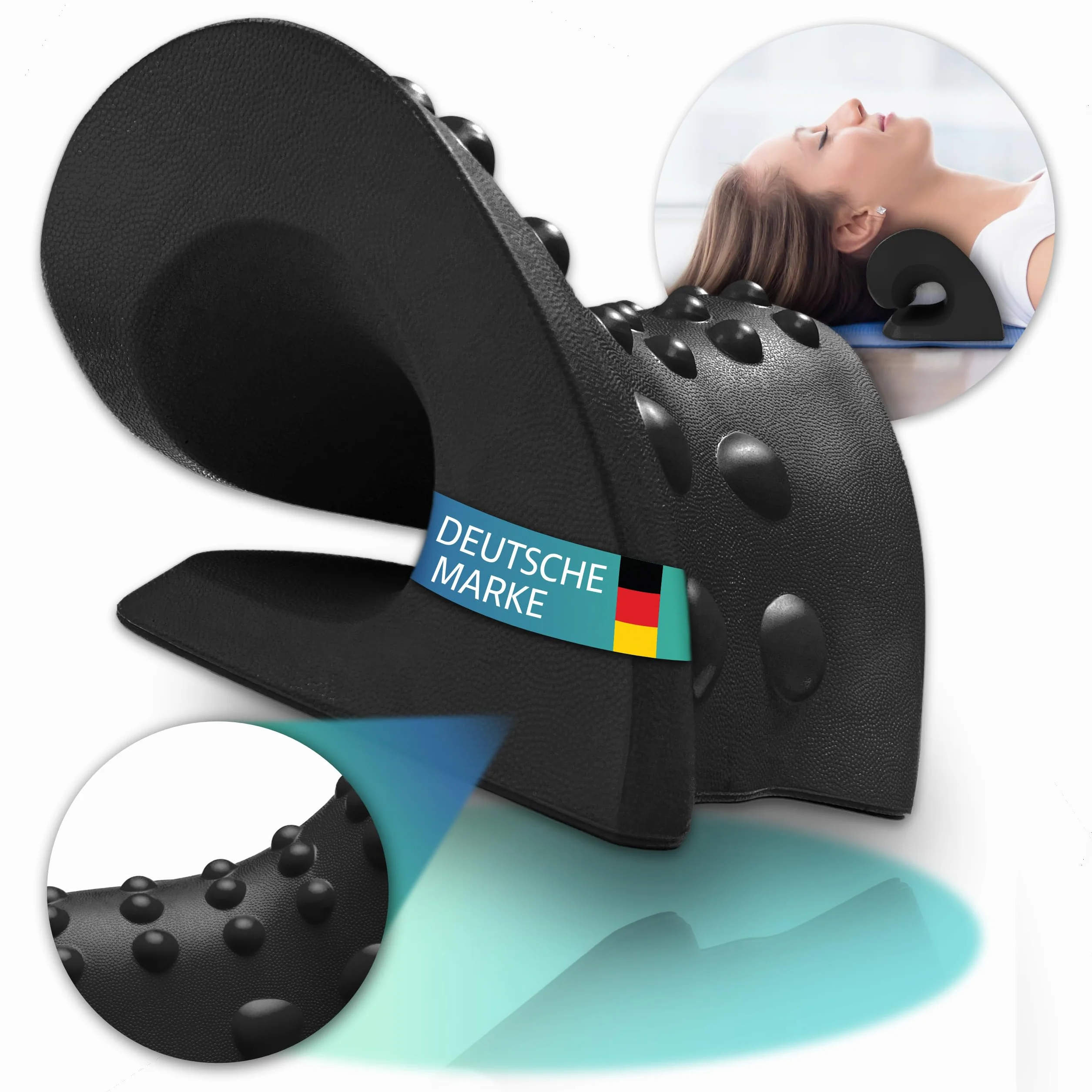 Ortopedyczne urządzenie do treningu karku do korekcji postawy i łagodzenia bólu – ergonomiczne podparcie karku zapewnia relaks i odciążenie kręgosłupa