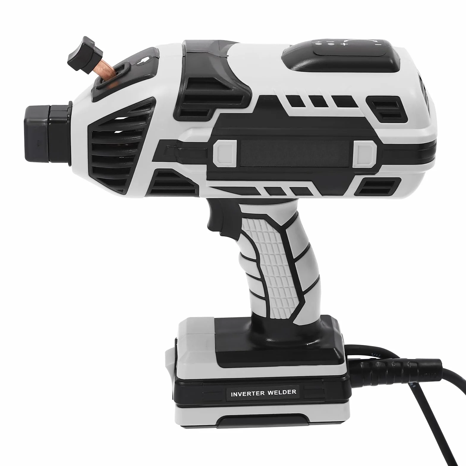 IGBT ręczna spawarka 4600 W, średnica drutu spawalniczego 2,5-3,2 mm, konstrukcja guzikowa, spawarka mała, pistolet spawalniczy do stali węglowej, żeliwa (szary)