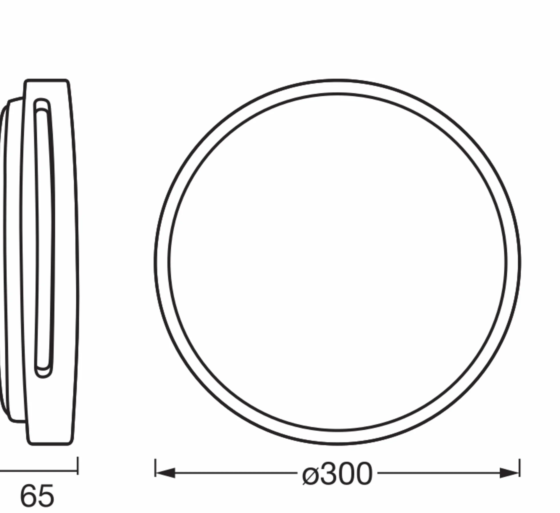 OSRAM ORBIS Woodburry lampa ścienna/sufitowa LED 16W 1000lm 3000K średnica 300mm IP20