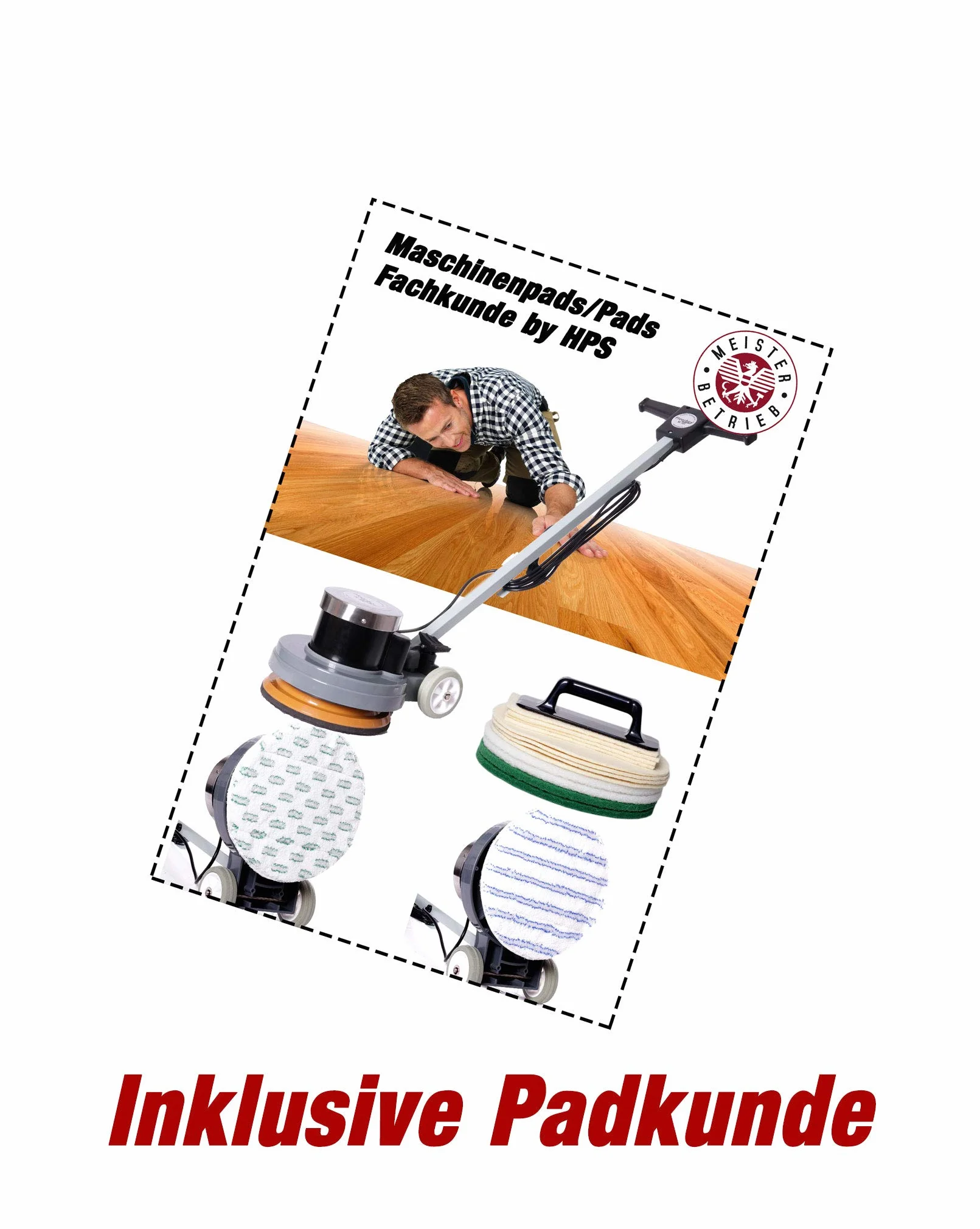 HPS® Zestaw 12 tarcz polerskich, 5 x zielony, 5 x biały i 2 x wełna owcza, Ø 30 cm do pielęgnacji, ponownego naoliwiania, wykonania