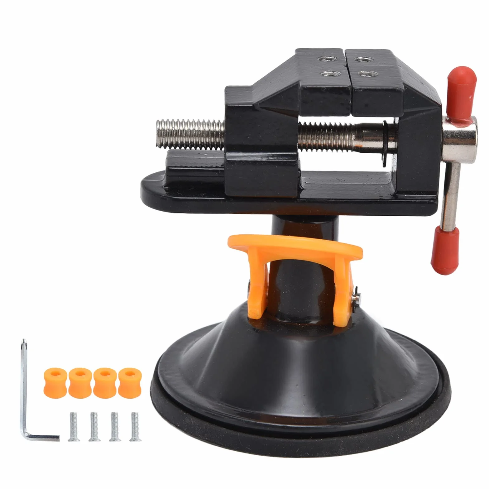 Wiertarka Vise Vise Stół Vise Mini Vice Wiertarka Prasa Zacisk Biżuteria Zacisk, 360 Stopni Uniwersalna Ławka Obrotowa Vise Zacisk Okrągły Dolny Przyssawka Workbench 0-2.5cm