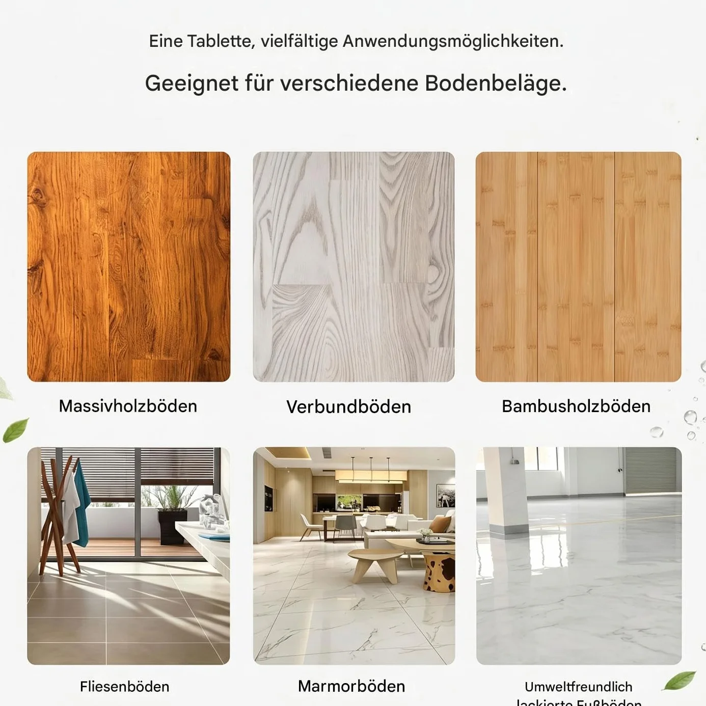 Tabletki do czyszczenia podłóg z wieloma powierzchniami, 2 pudełkami Multi-Surface Floor Cleaning Tablet, Clean-ing Solution Tablet, Multiple Effect the Floors Cleaner, koncentrated Cleaner for