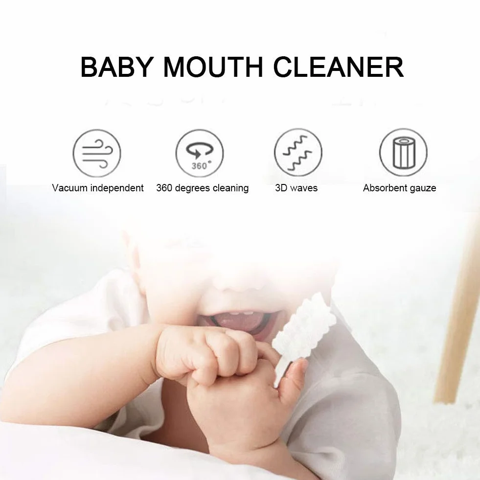 30 Szt. Szczoteczka do Zębów dla Dzieci Tongue Cleaner, Pielęgnacja Zębów Baby Oral Cleaner na 0-36 Miesięcy Baby Finger Szczoteczka do Zębów