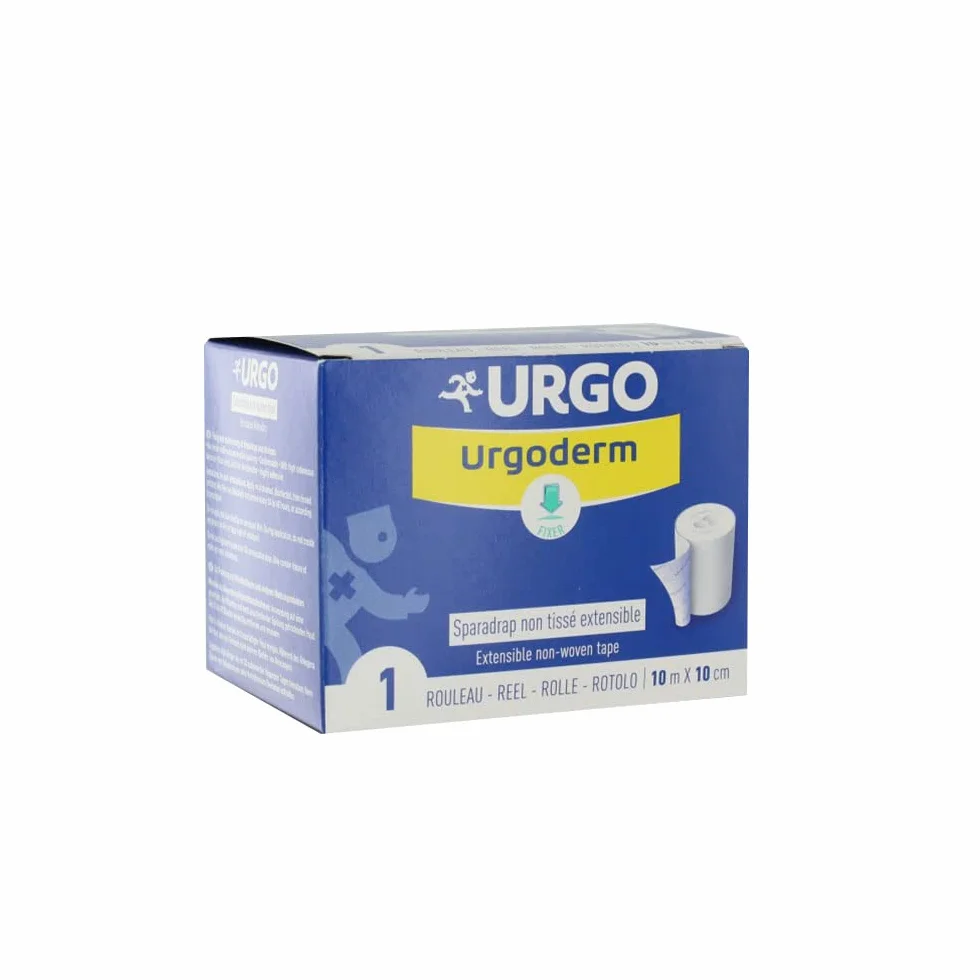 Urgo Urgoderm Sparadrap Włóknina rozciągliwa 10 m x 10 cm