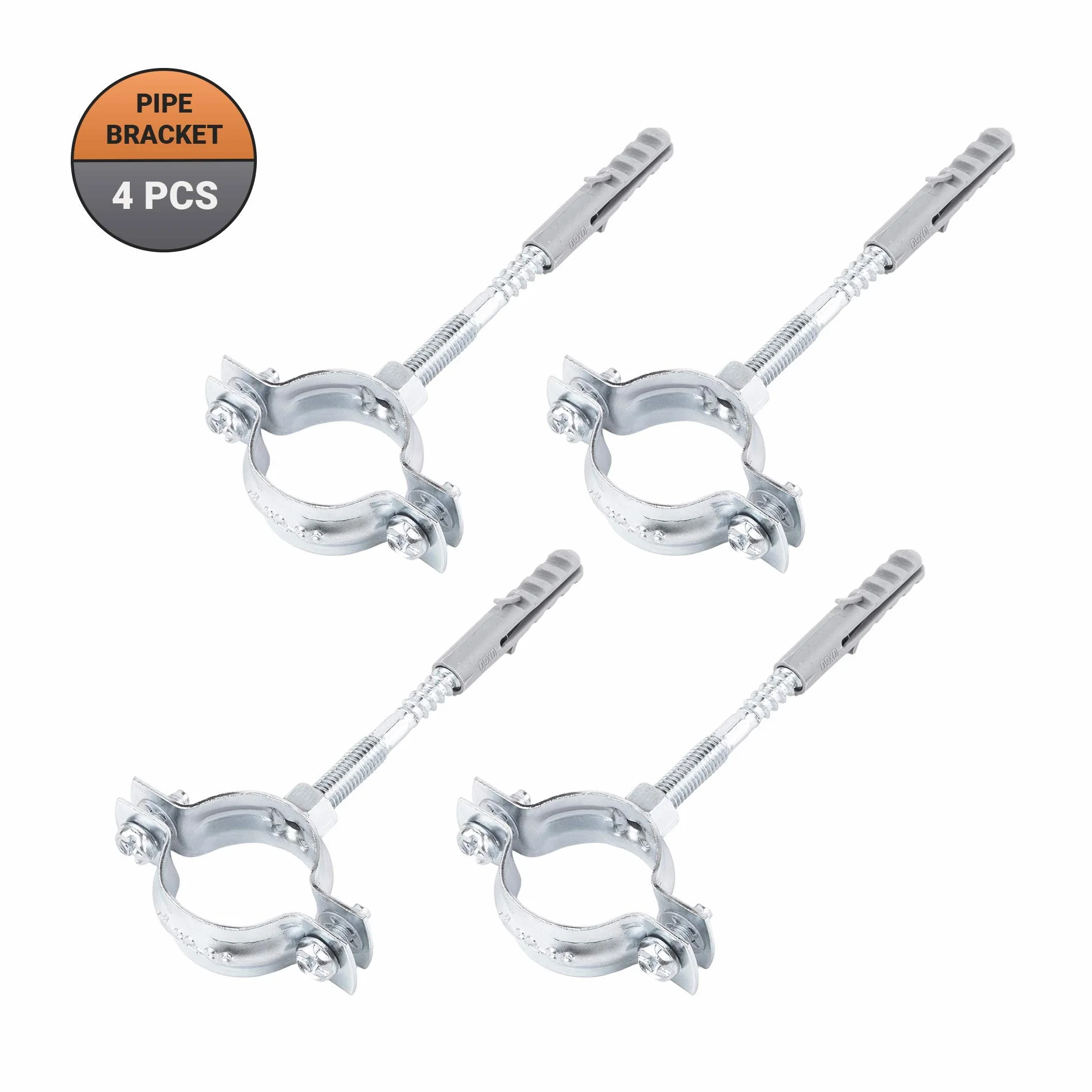 (4 sztuki) Metalowe wsporniki do rur zaciski do rur Ø 32-36 mm (4)