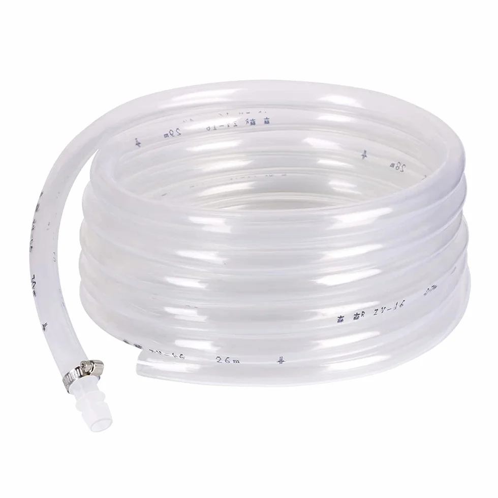 flintronic Wąż paliwowy, 5 m (śr. 16 mm) PCW ze złączem do benzyny, oleju napędowego, wody itp.