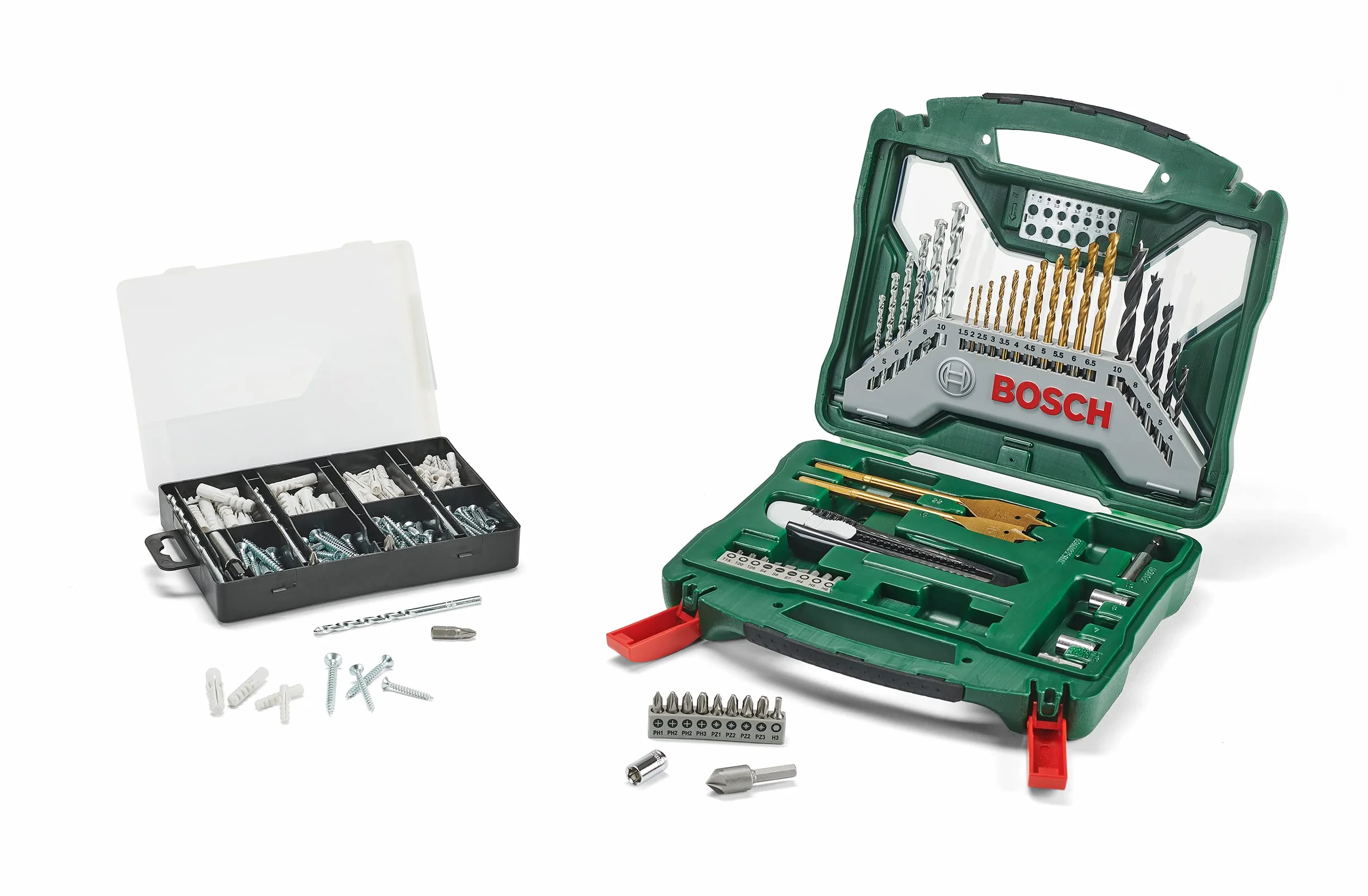 Bosch 2607017523 Zestaw Akcesoriów, Srebrny/Złoty, 9 x 230 x 255 mm