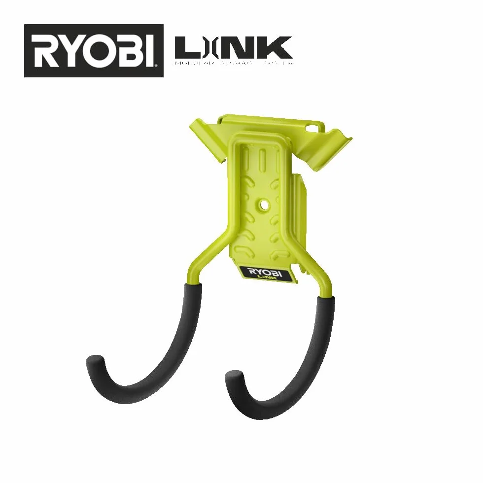 Ryobi - Kompletny zestaw do montażu link, do garażu i warsztatu (7 sztuk) - Syteme LINK - RSLWPK-7PC, zielony & antracytowy
