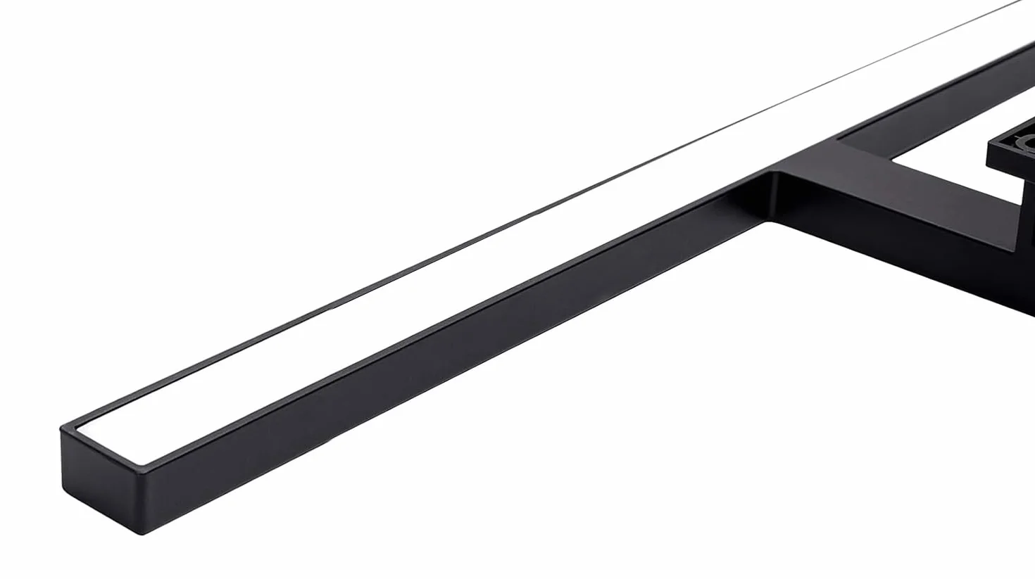 Lampa lustrzana LED, czarna, 50 cm, lampa łazienkowa, lampa do makijażu, do łazienki, lampa wystająca, oświetlenie szafy, lampa zaciskowa, neutralna biel, 230 V, 650 lm, IP44, 7 W