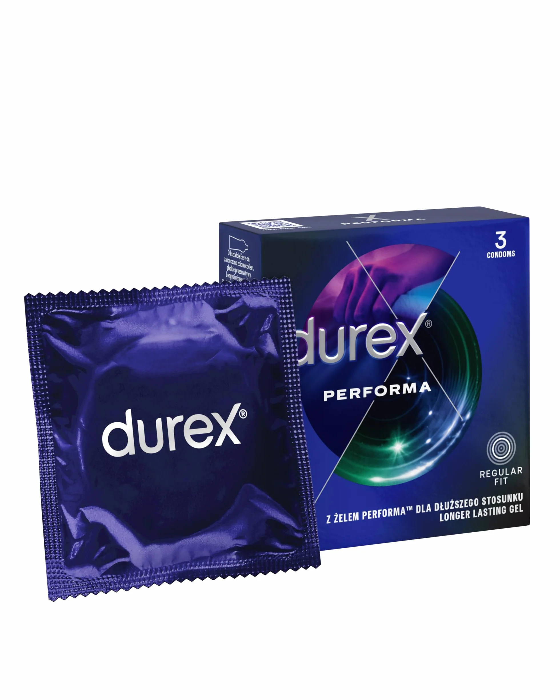 Durex Performa Prezerwatywy z lubrykantem 3 szt.