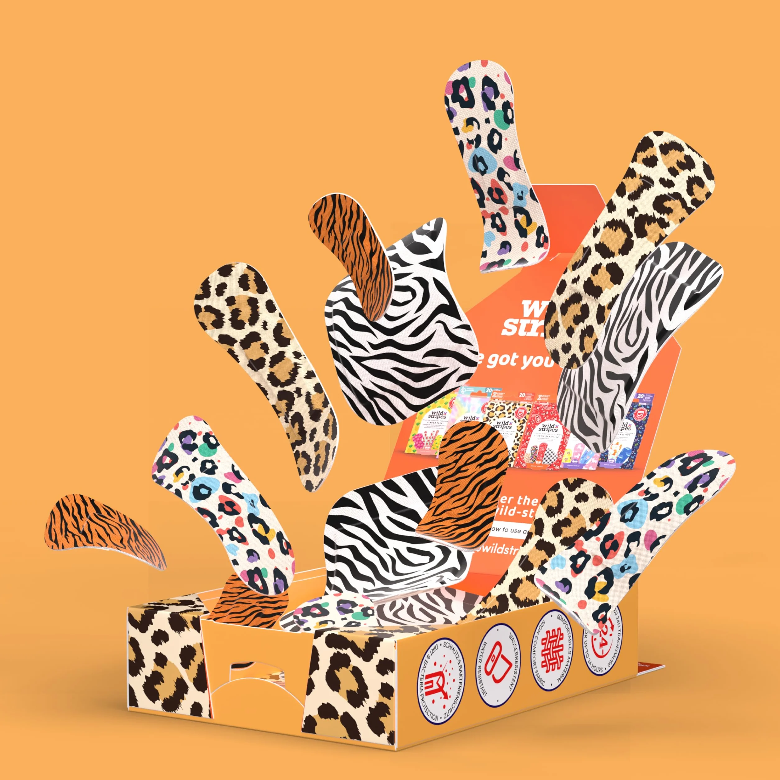 Wild Stripes Klasyczne Wrażliwe Zwierzę Wodoodporny