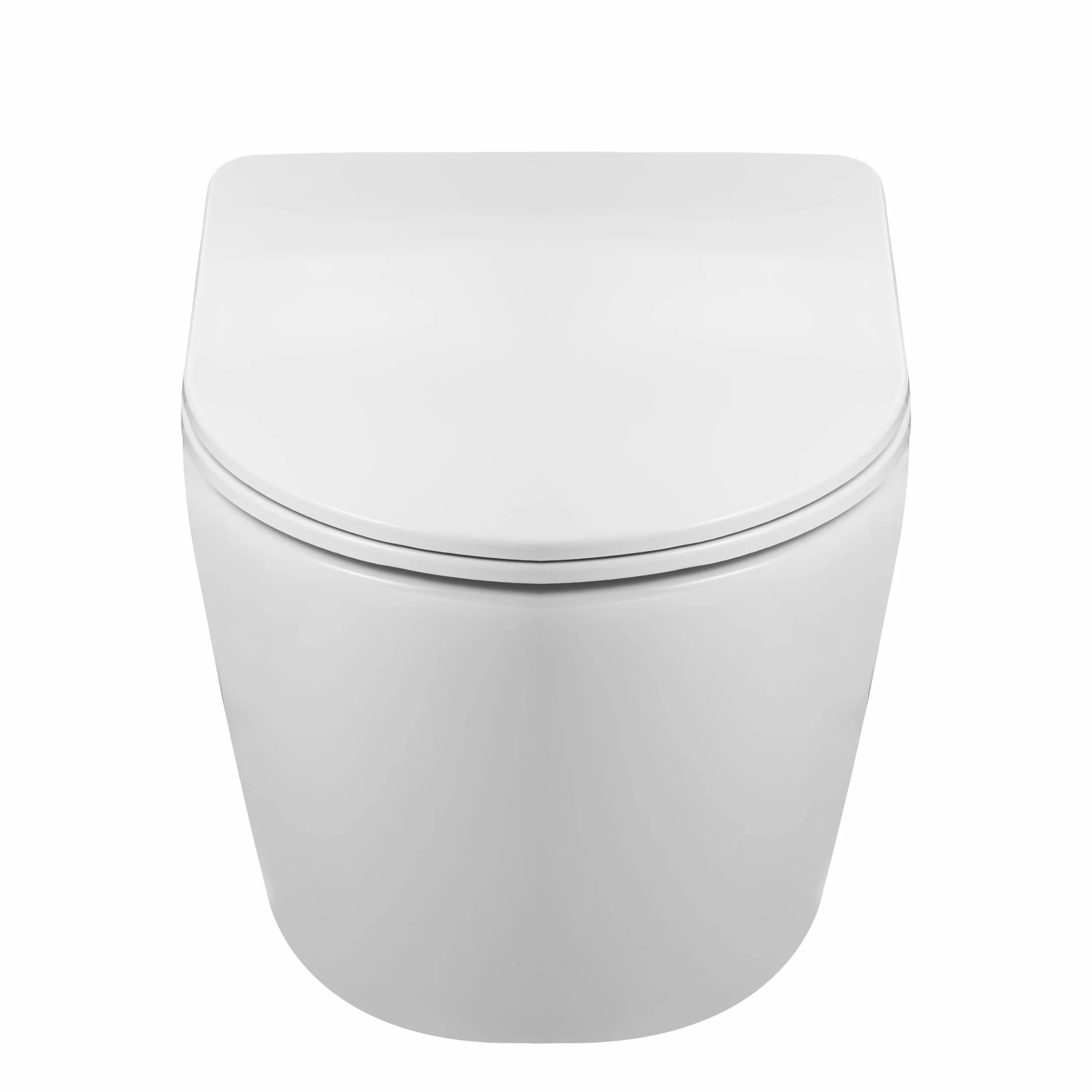 AquaUno Rimless wisząca muszla klozetowa bez obramowania – biała ceramiczna toaleta z systemem Quick Release z duroplastu, higieniczna i łatwa w pielęgnacji, w zestawie zestaw montażowy – model LIVO