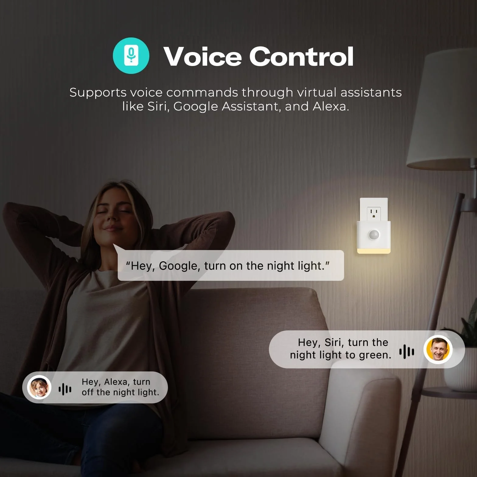 THIRDREALITY Smart Color Night Light, Matter Over WiFi, 3-1 Multi-Functionality, Work with SmartThings, Google Home, Apple Home, Alexa