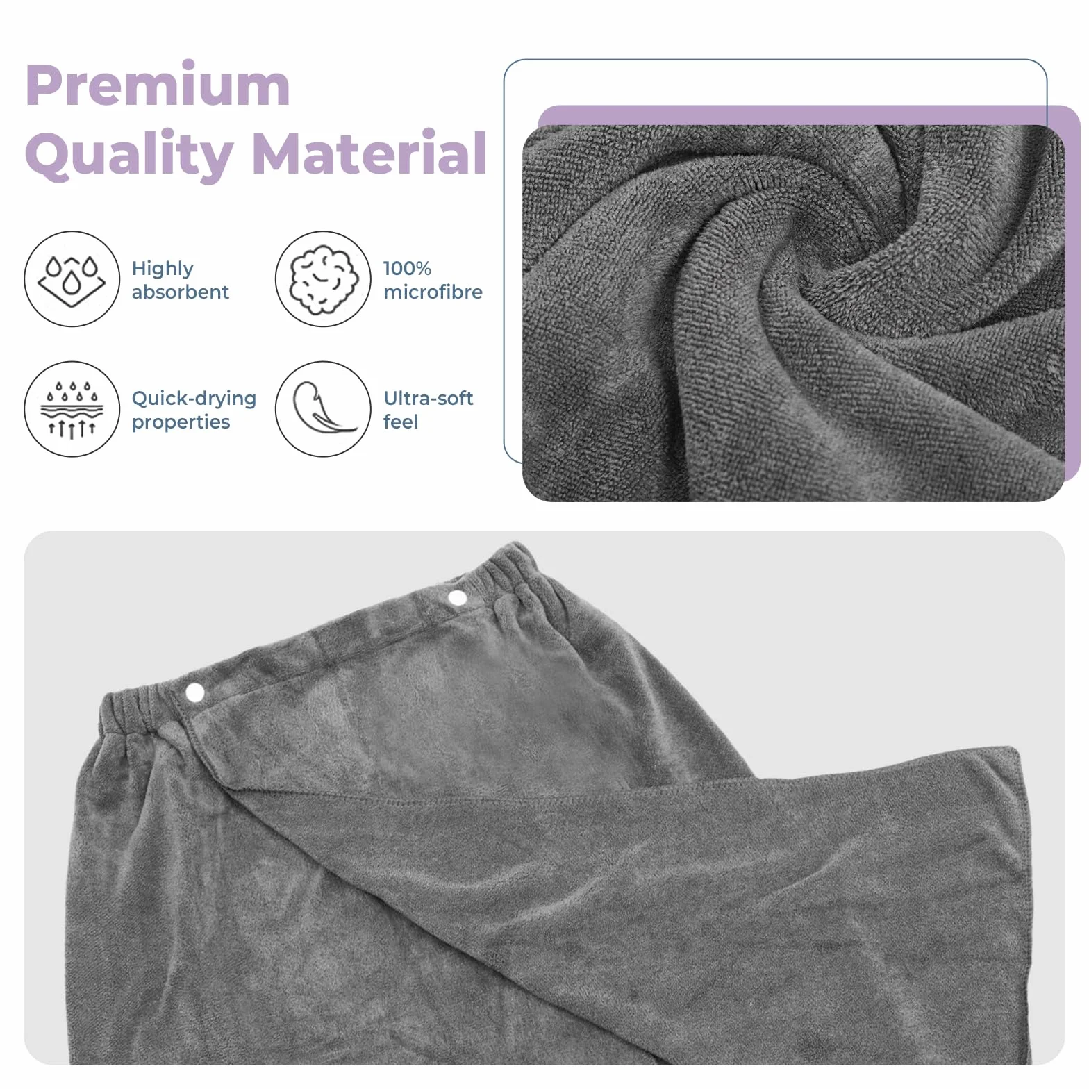 Męski kilt do sauny 80×140 cm