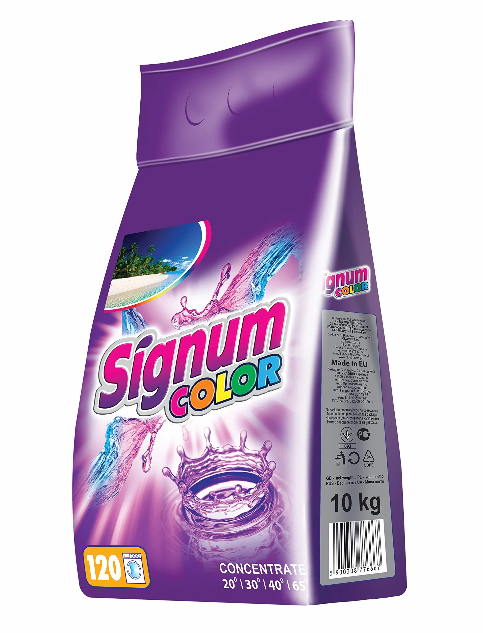 Proszek do prania Signum Color 10 kg worek