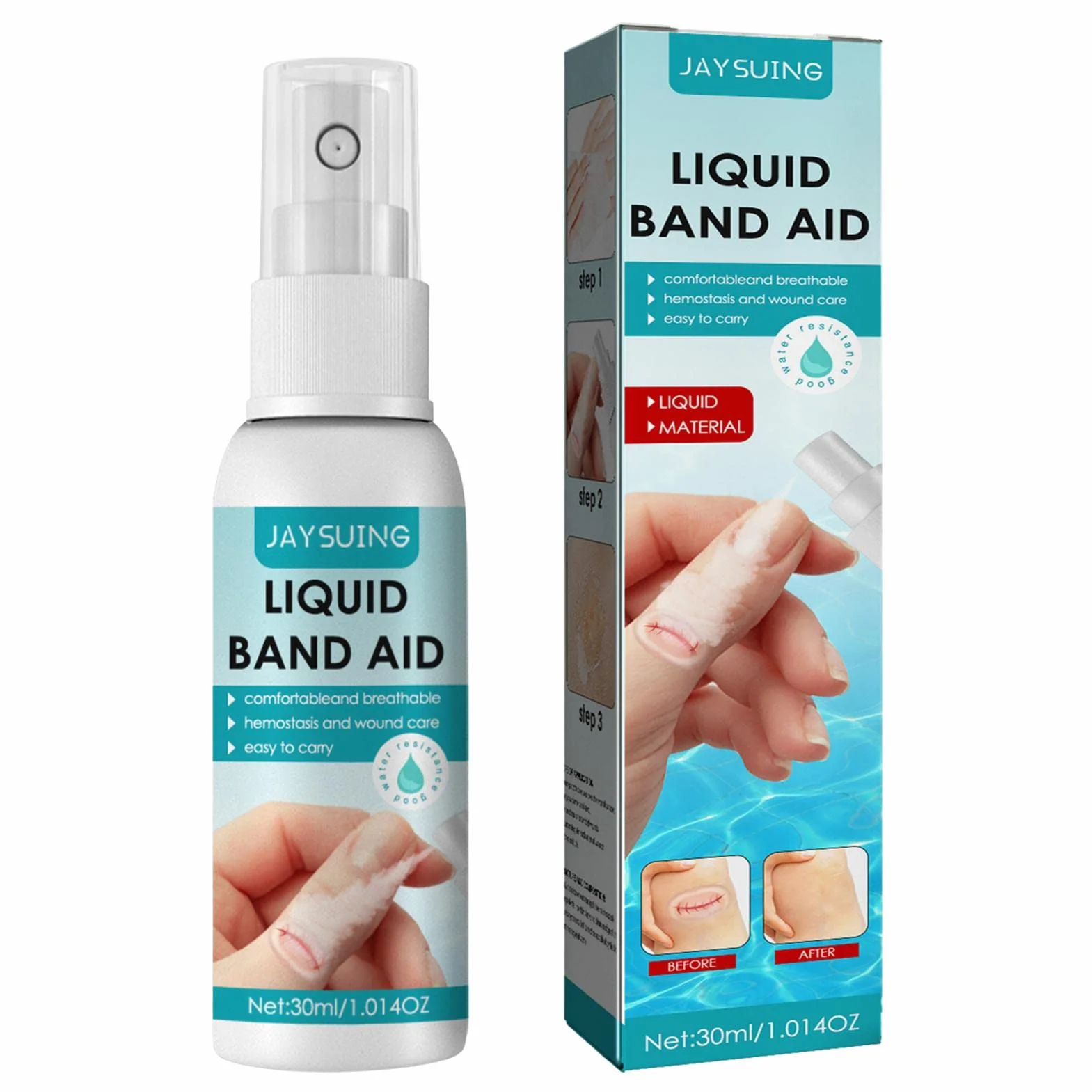 Liquid Bandage Spray 30ml Waterproof Breathable Quick-Dry Transparent Wound Protective Film