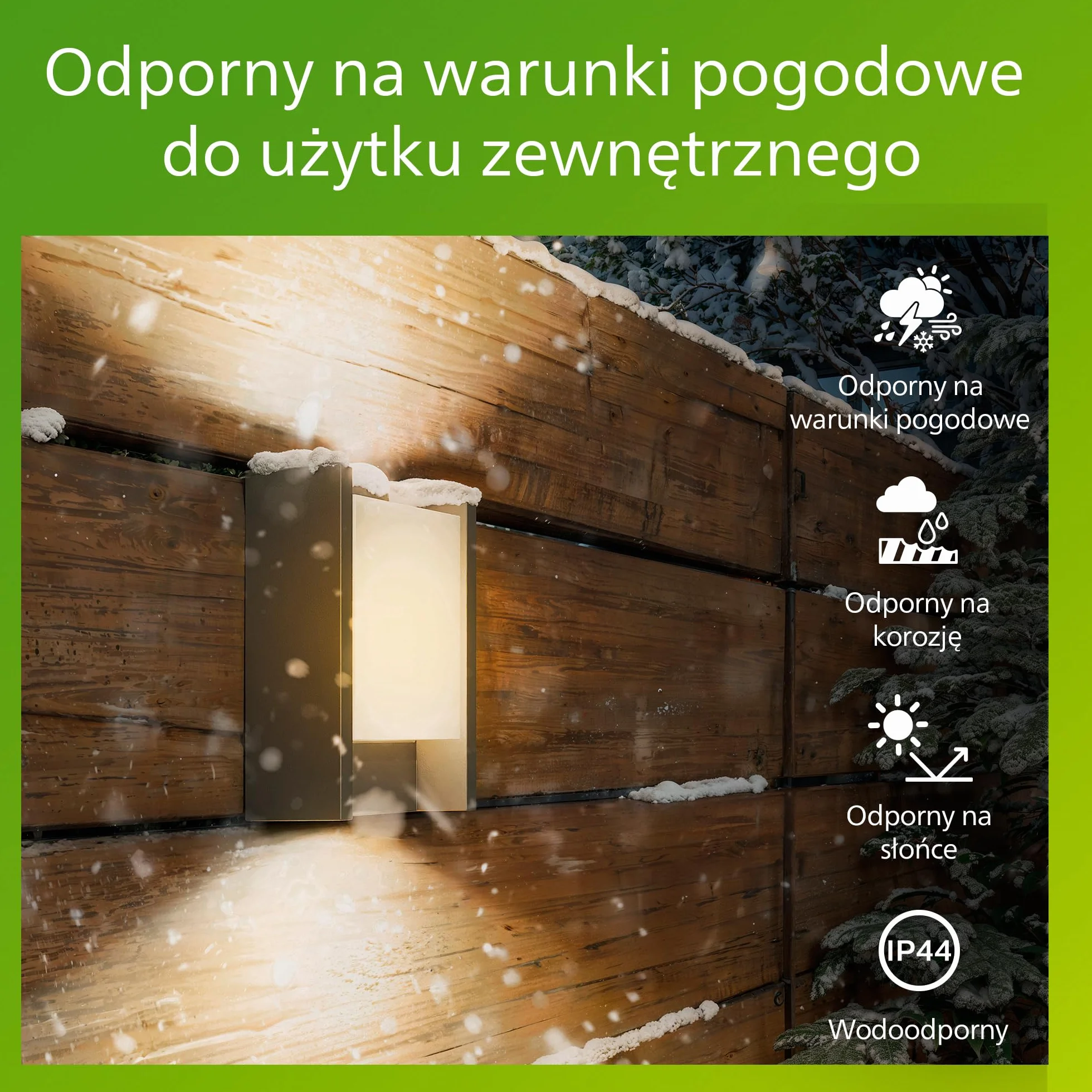 Kinkiet Zewnętrzny LED Philips Arbour 6 W, 700 lm, 2700 K Światło Ciepłobiałe, IP44 Odporny na Warunki Pogodowe, Wbudowane LED, Trwały, Aluminium, Antracyt