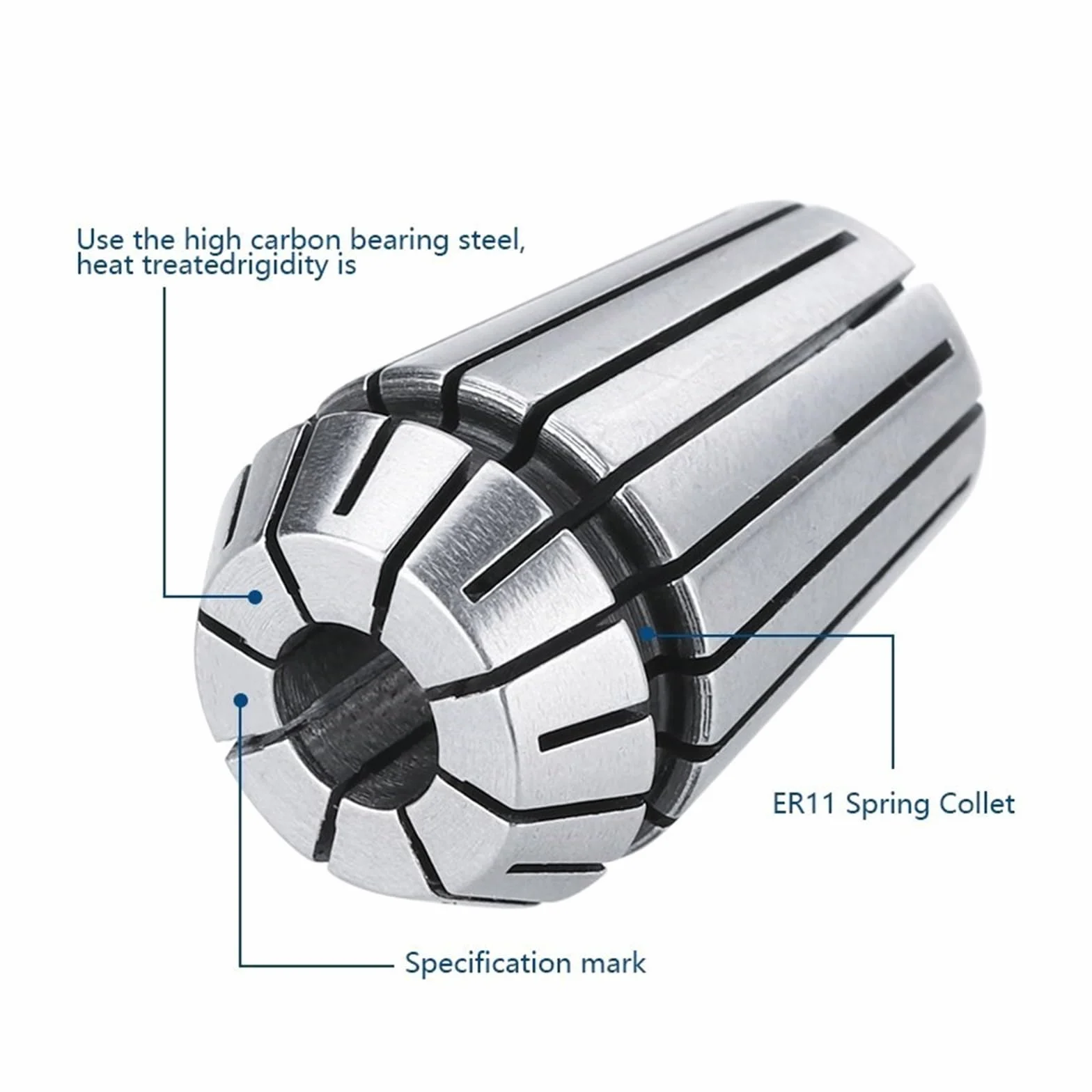 Zestaw zacisków sprężynowych poziomu AA ER11 ER16 ER20 ER25 ER32 ER40 Uchwyt sprężynowy do frezarki CNC Uchwyt narzędziowy tokarki(19PCS ER32)