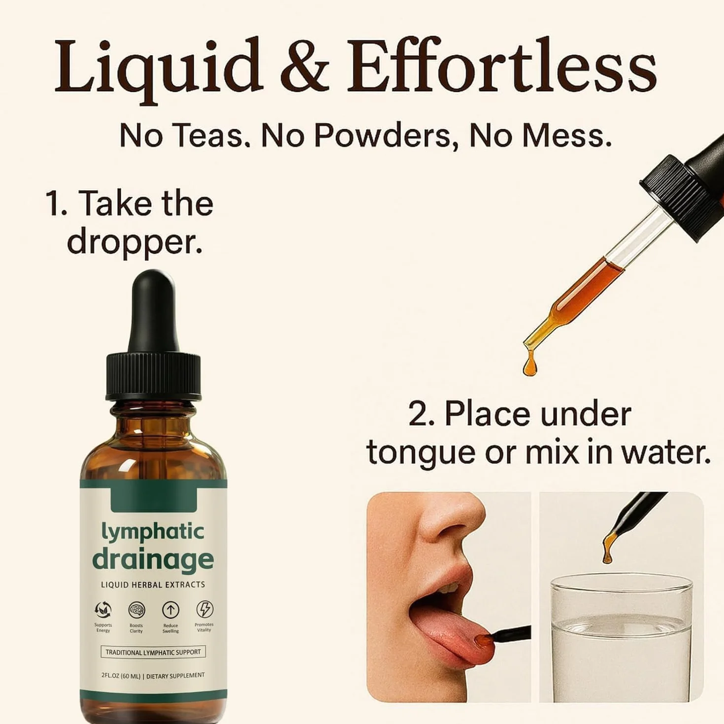 Krople do drenażu limfatycznego Lymphoria 59ml – Krople Wellness Lymphoria, Promuje Skuteczny Drenaż Układu Limfatycznego, Naturalne Mieszanki Ziołowe, Oczyszcza Twoje Ciało, Łatwe w Aplikacji