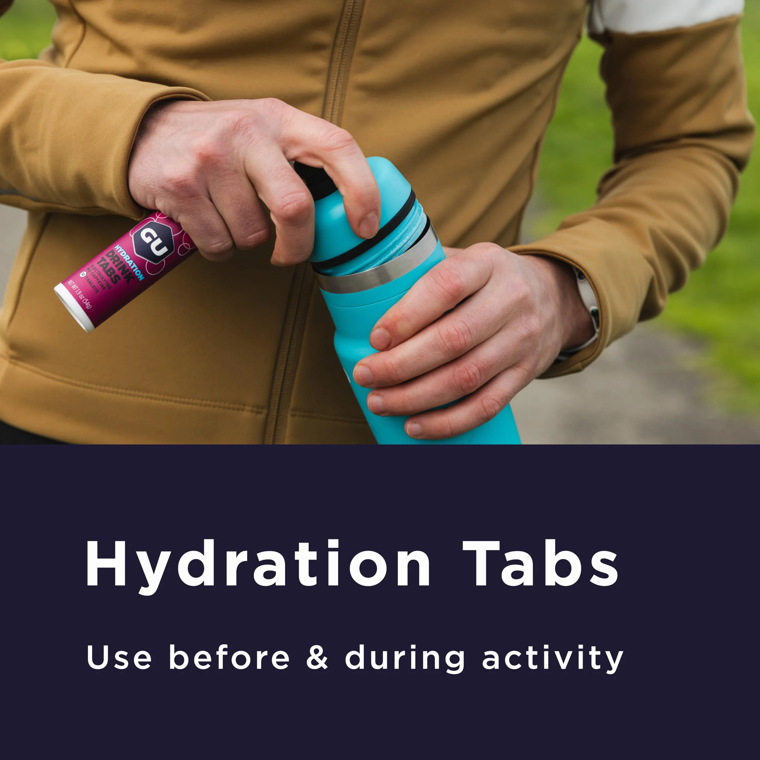 GU Hydration Drink Tabs, 8 x 12 Tabs (Lemon Lime)