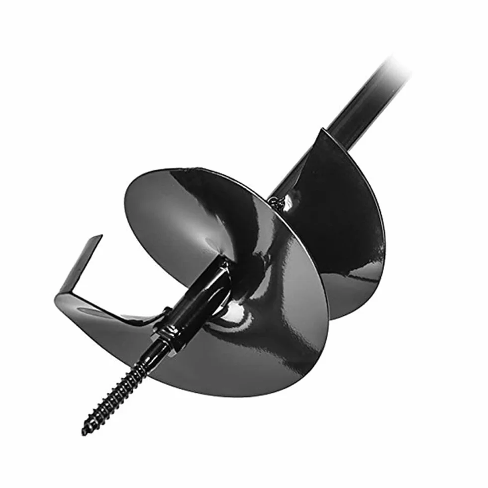 AGROHIT Wiertło do gleby Ø 250 mm, wiertło ręczne do ogrodu, wiertło ogrodowe ze stali, uchwyty z gumą, wygodne i stabilne, wiertło spiralne, wiertło do roślin o łącznej długości 105 cm