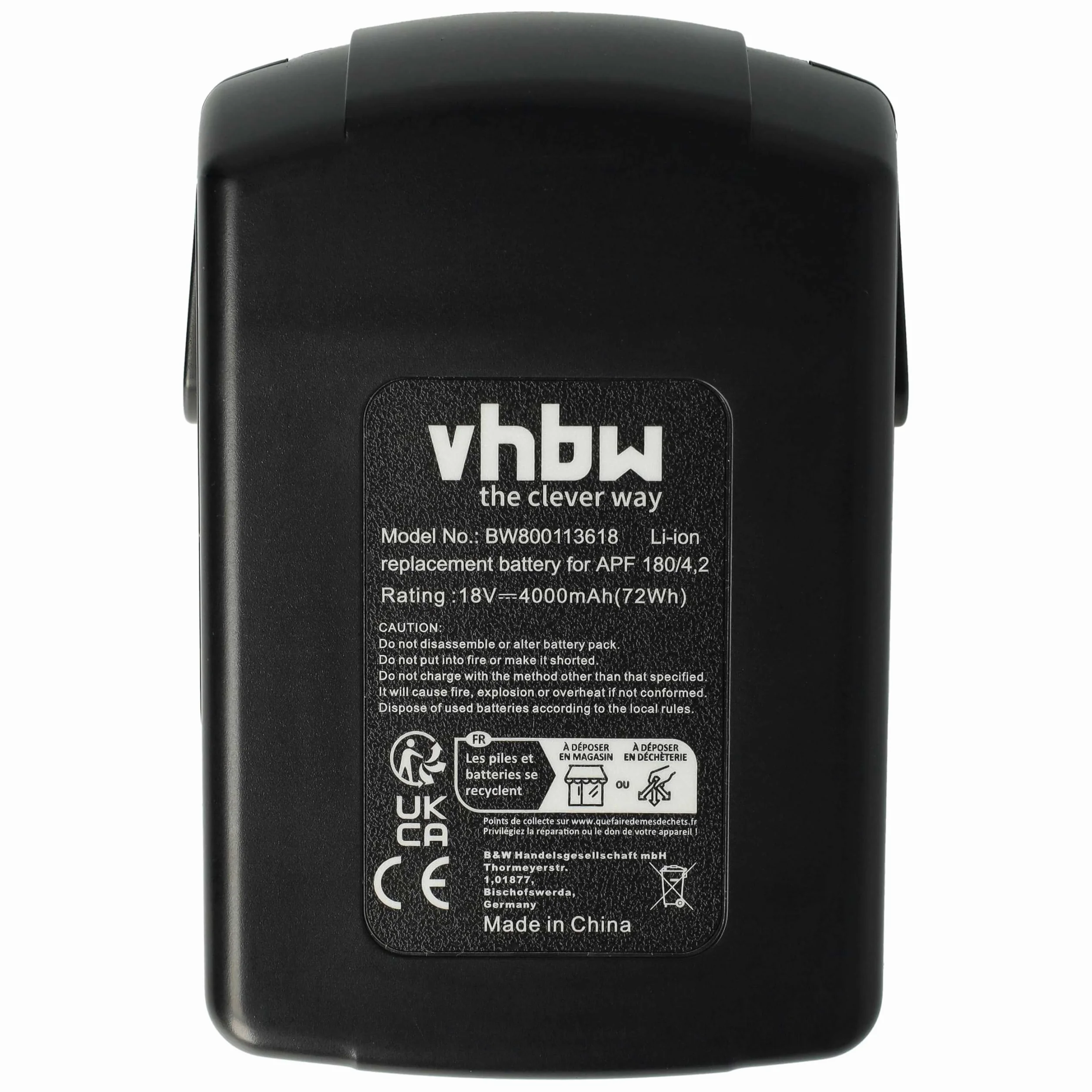 vhbw akumulator litowo-jonowy 4000 mAh (18 V) nadaje się do narzędzi elektronicznych Kress 180 AFB, 180 AFT, 180 ATBS zastępuje APF 180/4.2, 98044607